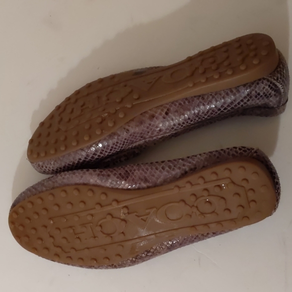 Coach Frederica snake leather loafers-sz 6B - Picture 5 of 7
